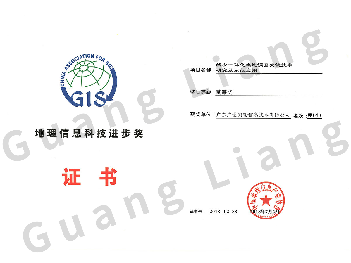 地理信息科技前进奖